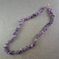 Damen Kette aus Amethyst Splittern – Naturstein Schmuck in Violett