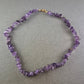 Damen Kette aus Amethyst Splittern – Naturstein Schmuck in Violett
