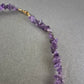 Damen Kette aus Amethyst Splittern – Naturstein Schmuck in Violett