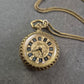 Edox Taschenuhr mit Kette – Antikes Design in Goldoptik