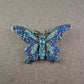 Schmetterlings Brosche mit blauen Strasssteinen – Funkelndes Vintage-Design