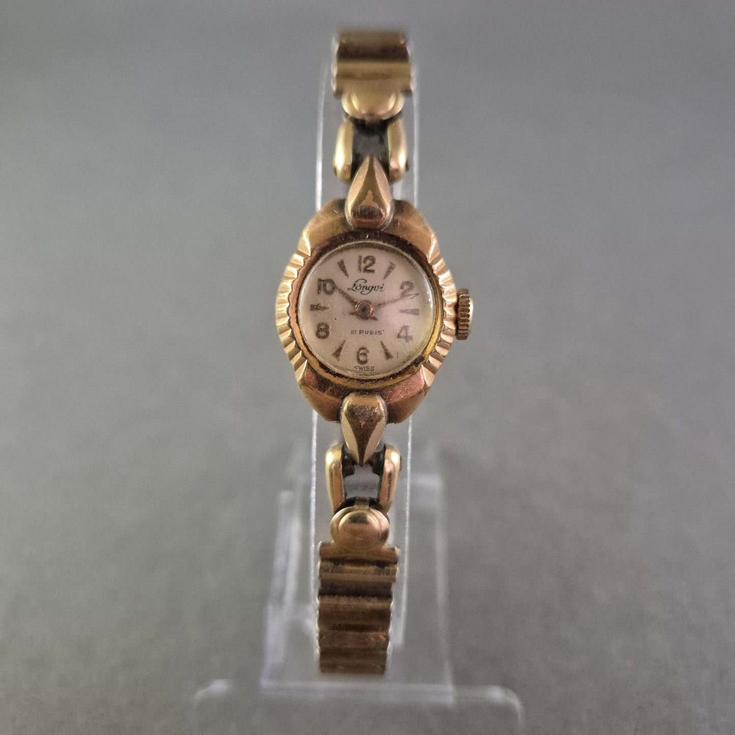 Vintage Lorgin Damen Uhr – Mechanikklassiker mit Stretchband