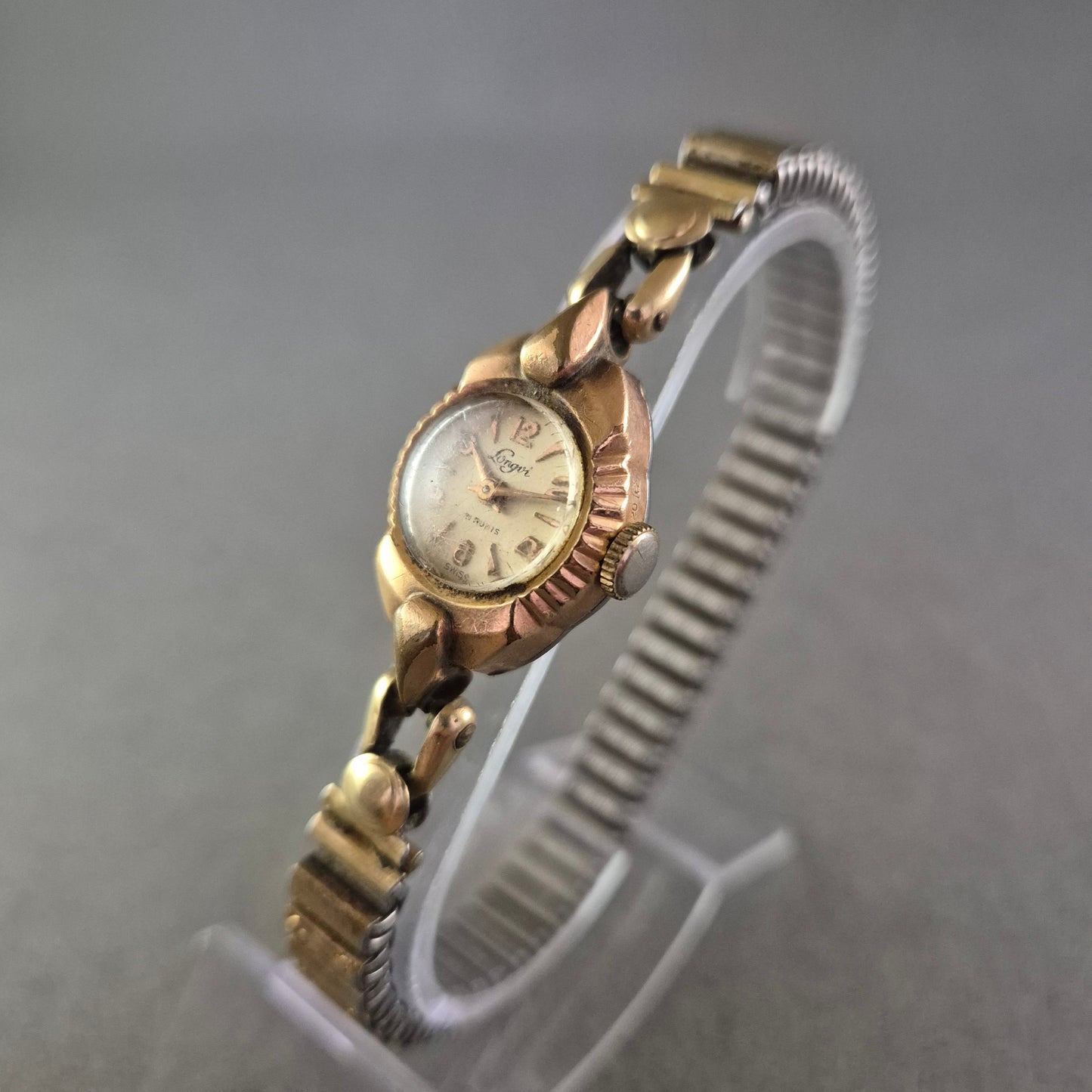Vintage Lorgin Damen Uhr – Mechanikklassiker mit Stretchband