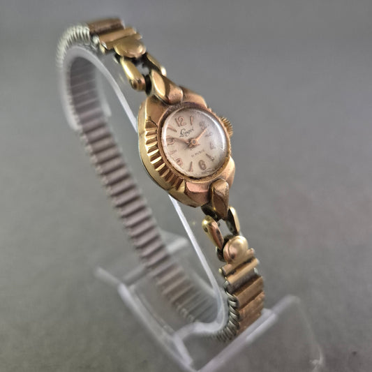 Vintage Lorgin Damen Uhr – Mechanikklassiker mit Stretchband