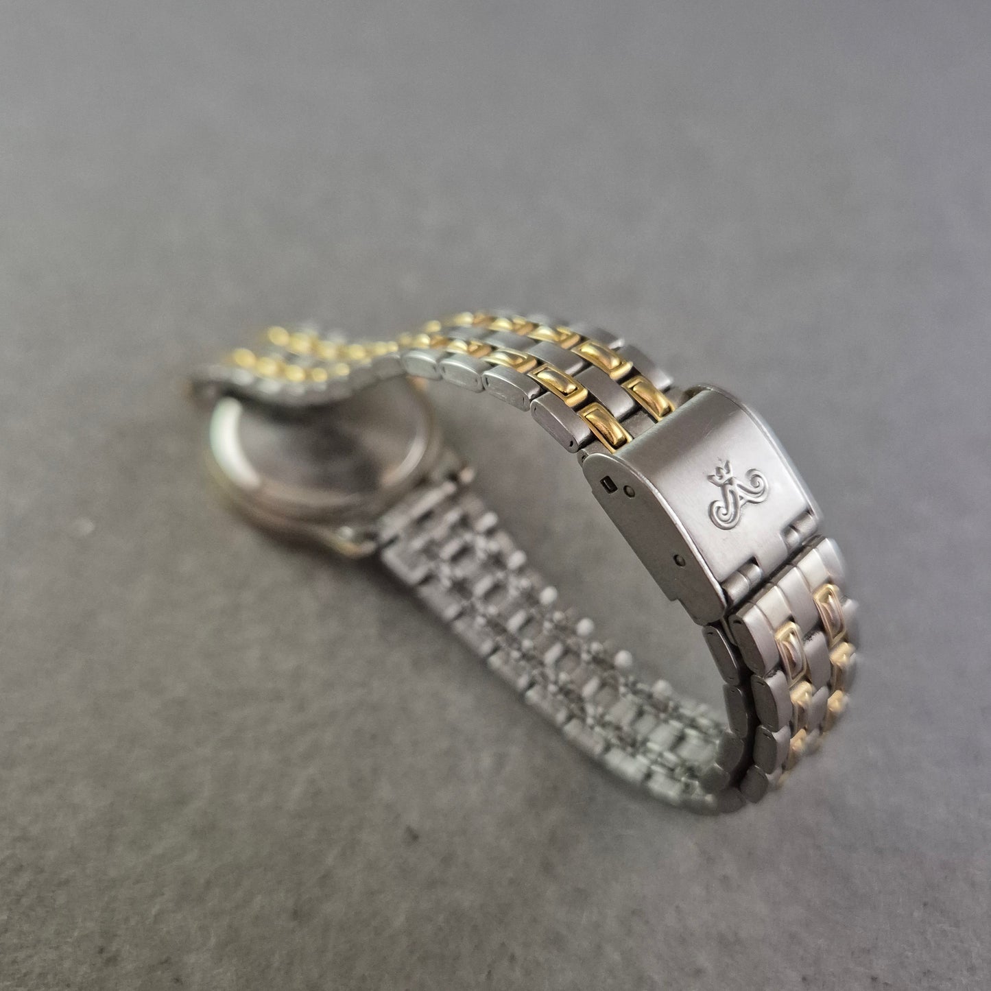 Damen Uhr Meister Anker Bicolor-Design mit Datumsanzeige