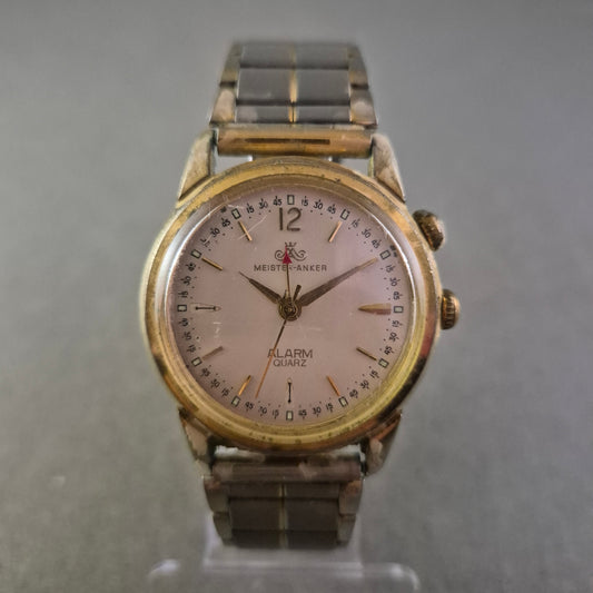 Damen Uhr Meister Anker Alarm Quartz in Bicolor-Optik