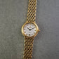 Damen Uhr Dugena Quartz Gold mit römischen Ziffern und Datumsanzeige