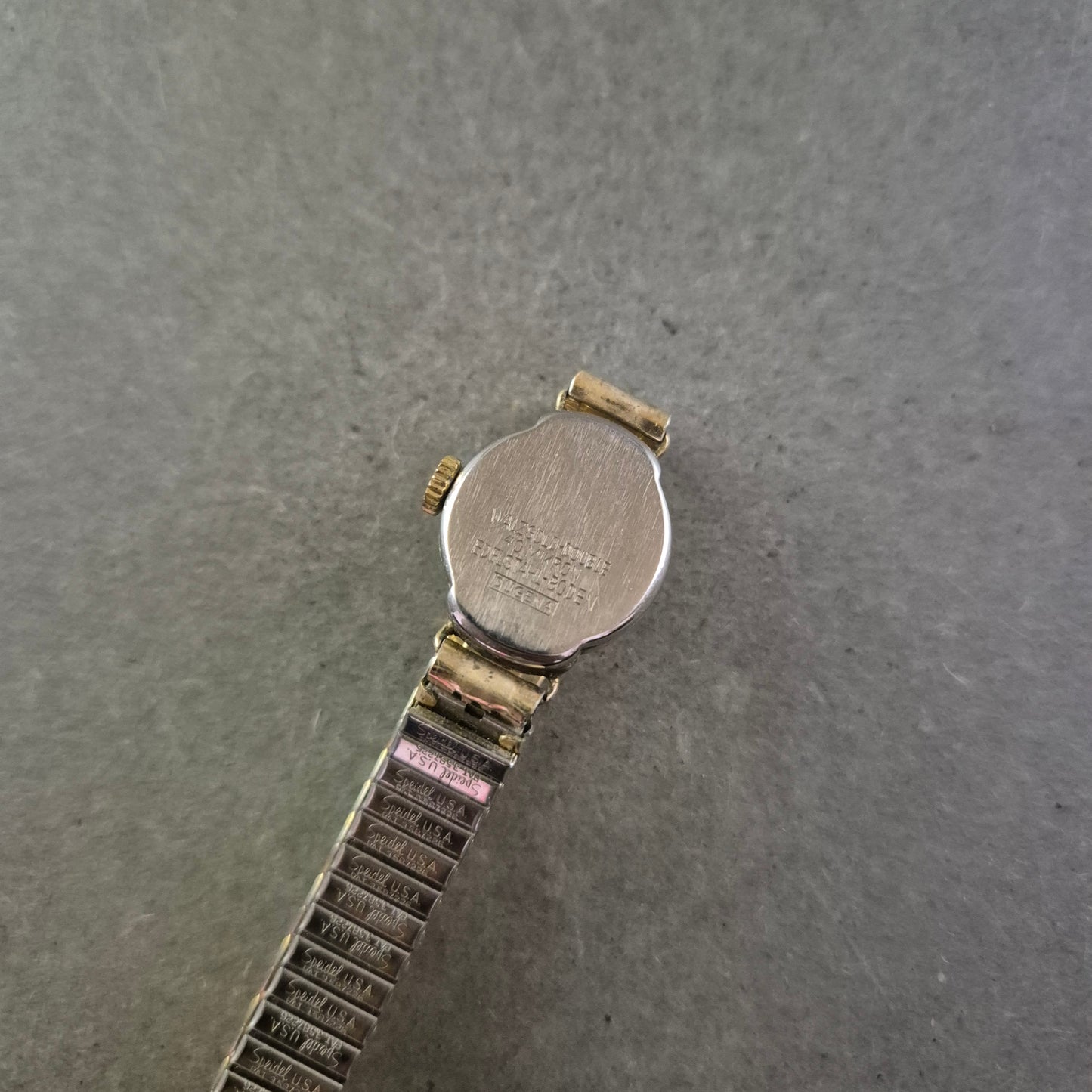 Damen Uhr Dugena Fest Vintage Gold mit Zahlenzifferblatt
