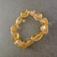 Damen Armband Naturstein Citrin Nuggets auf Stretchband