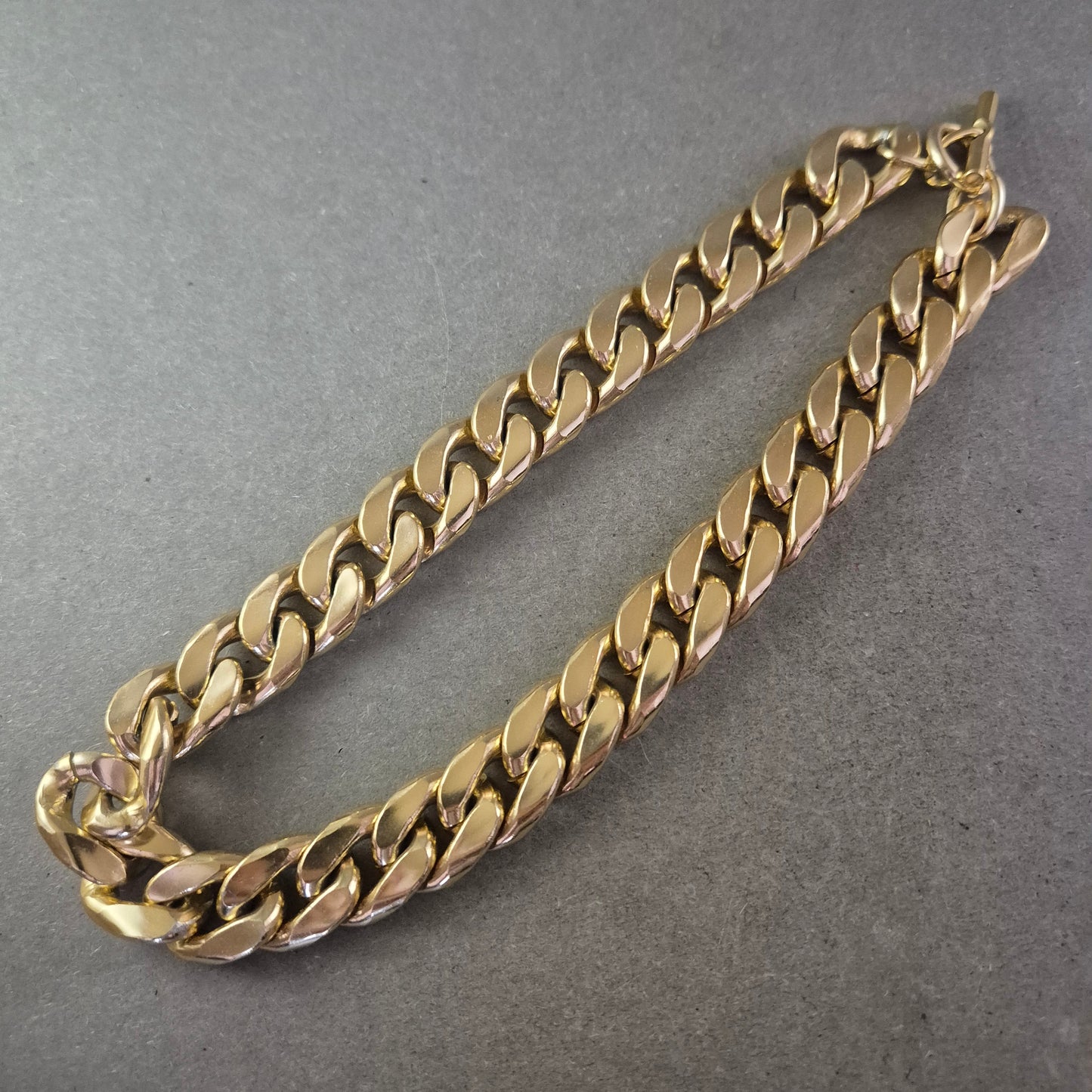 Damen Kette Große Glieder in Goldfarben Robustes Design