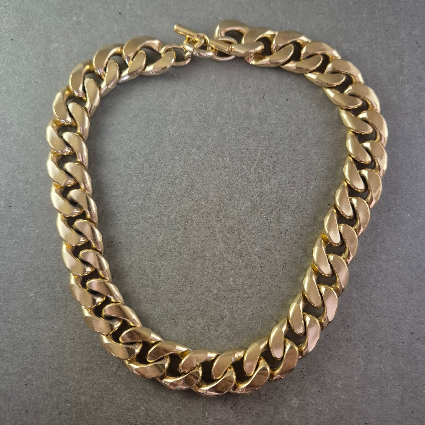 Damen Kette Große Glieder in Goldfarben Robustes Design