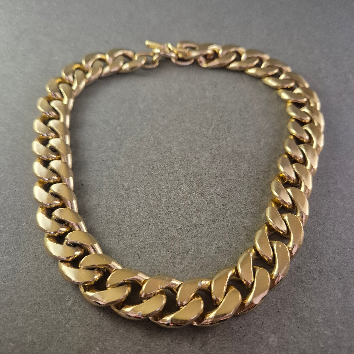 Damen Kette Große Glieder in Goldfarben Robustes Design