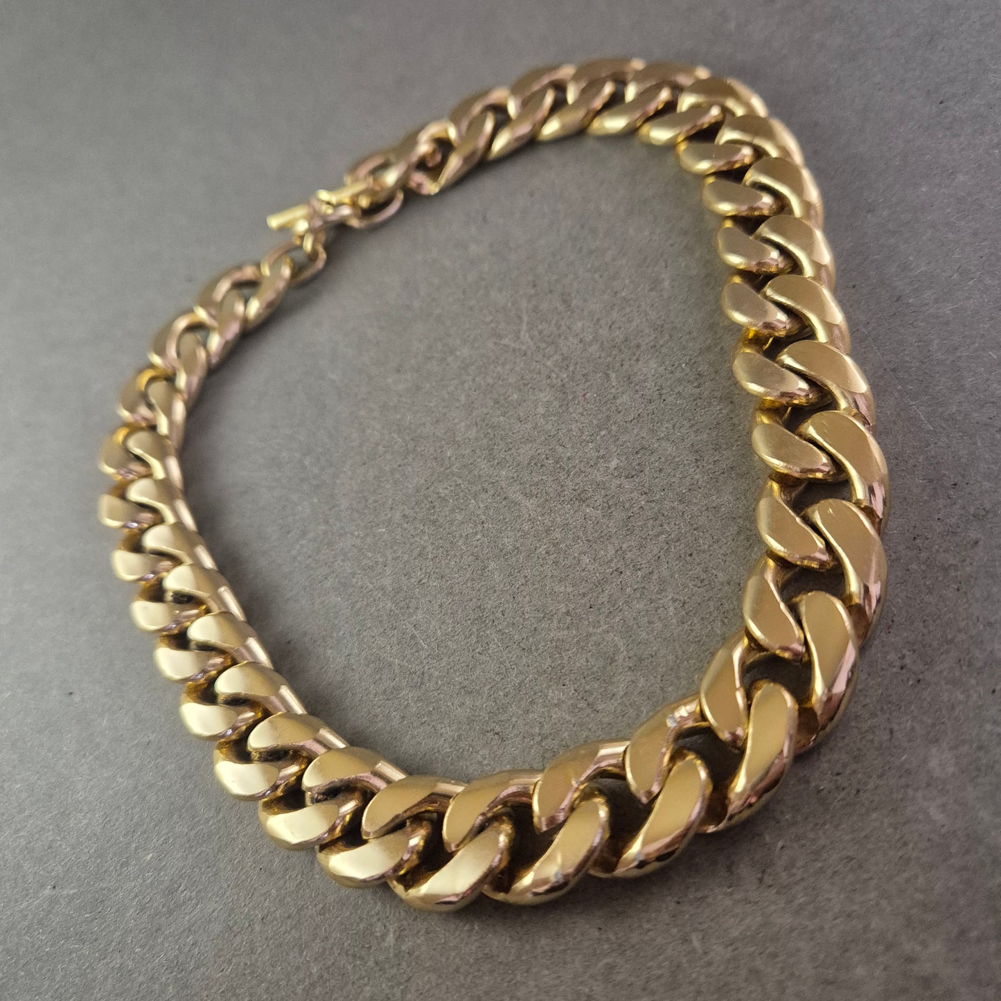 Damen Kette Große Glieder in Goldfarben Robustes Design