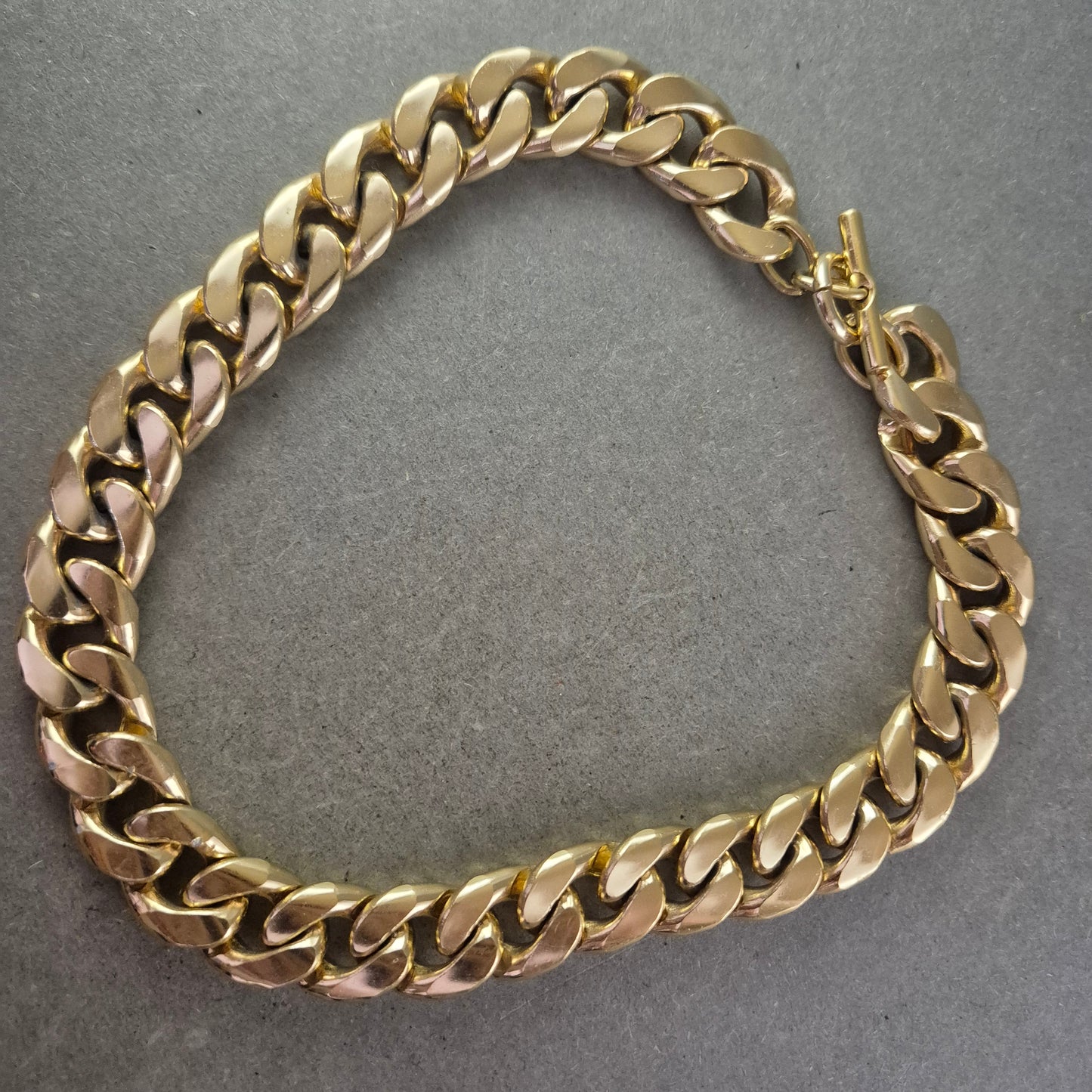 Damen Kette Große Glieder in Goldfarben Robustes Design