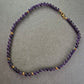 Klassische Amethyst Halskette – Elegante Kugeln in kräftigem Violett