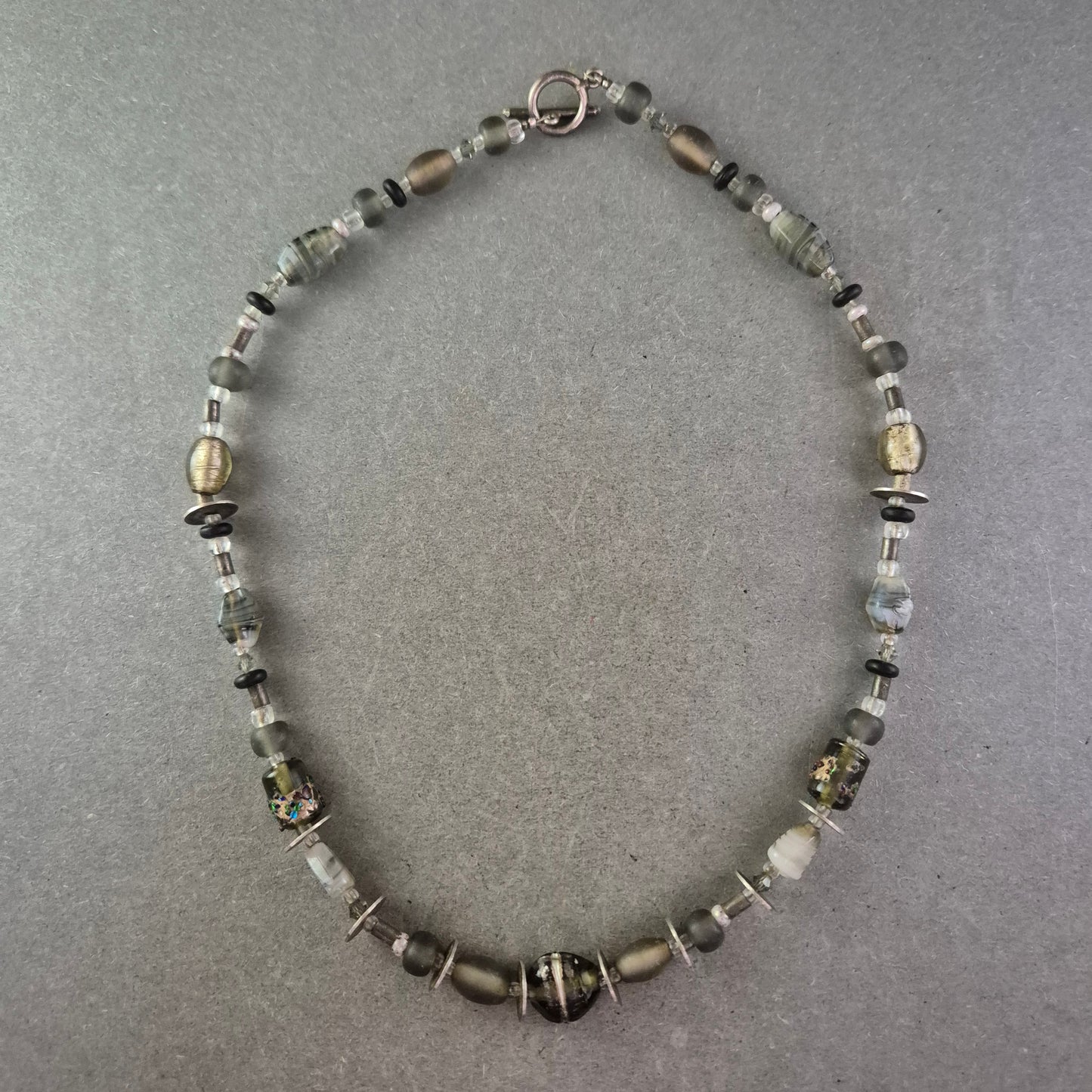 Vintage Glasperlen Kette – Handgefertigter Ethno Schmuck