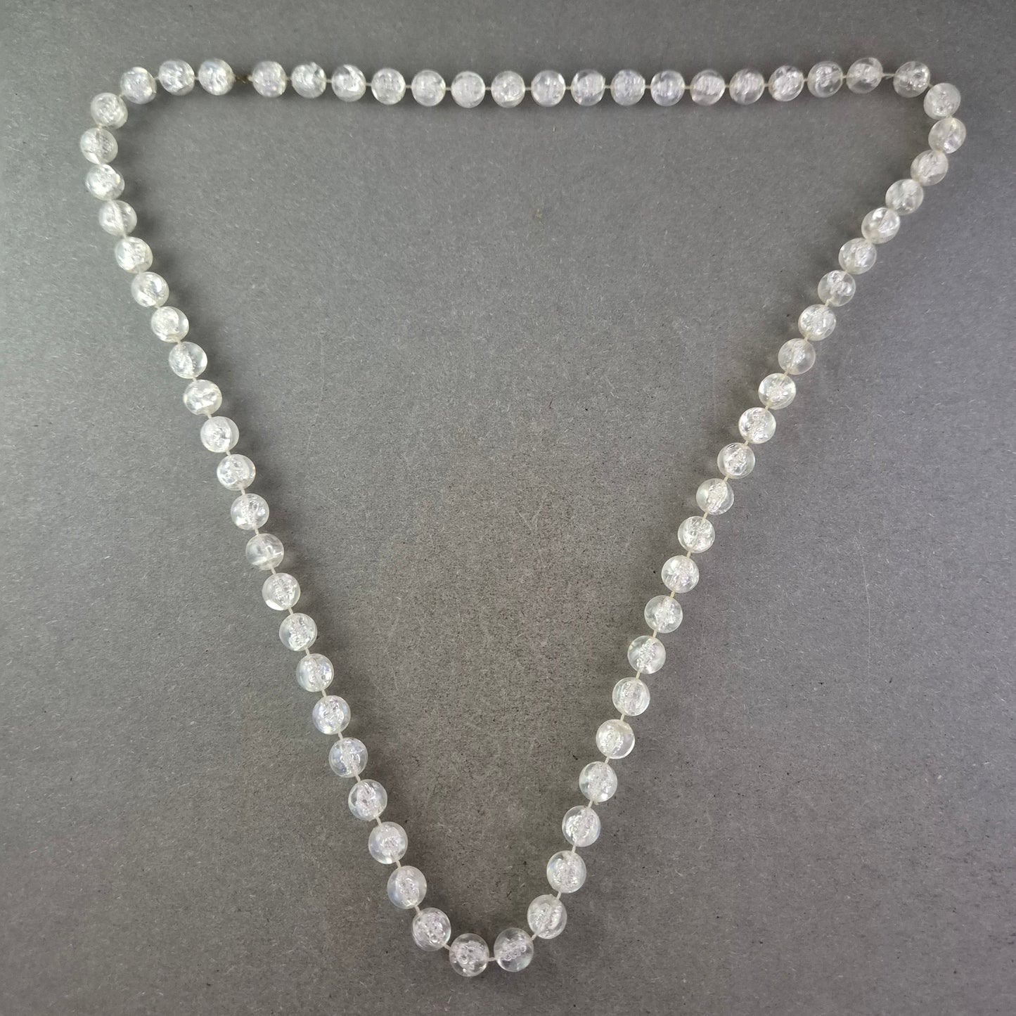 Klar Glasperlen Kette – Eleganter Schmuck mit funkelndem Effekt