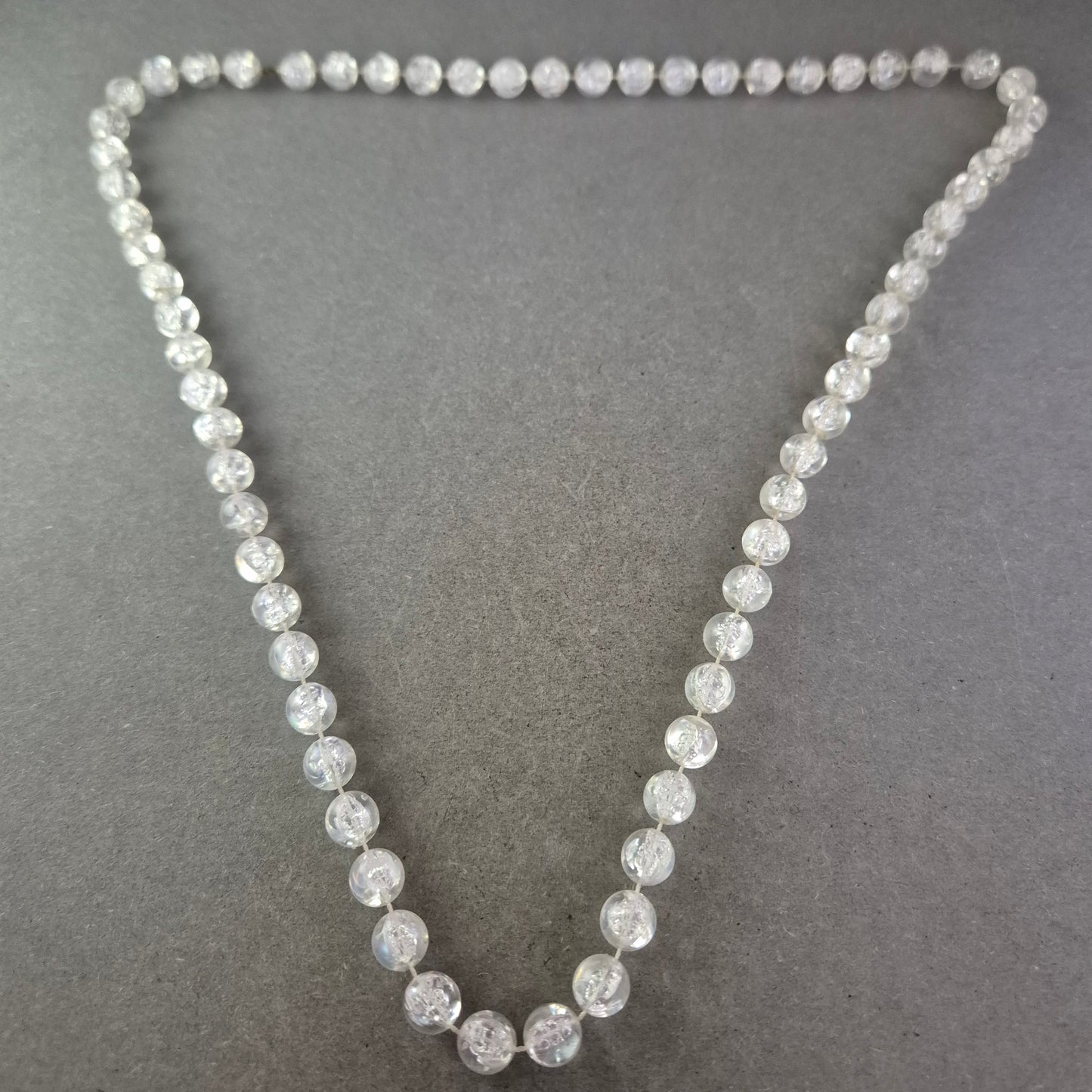 Klar Glasperlen Kette – Eleganter Schmuck mit funkelndem Effekt