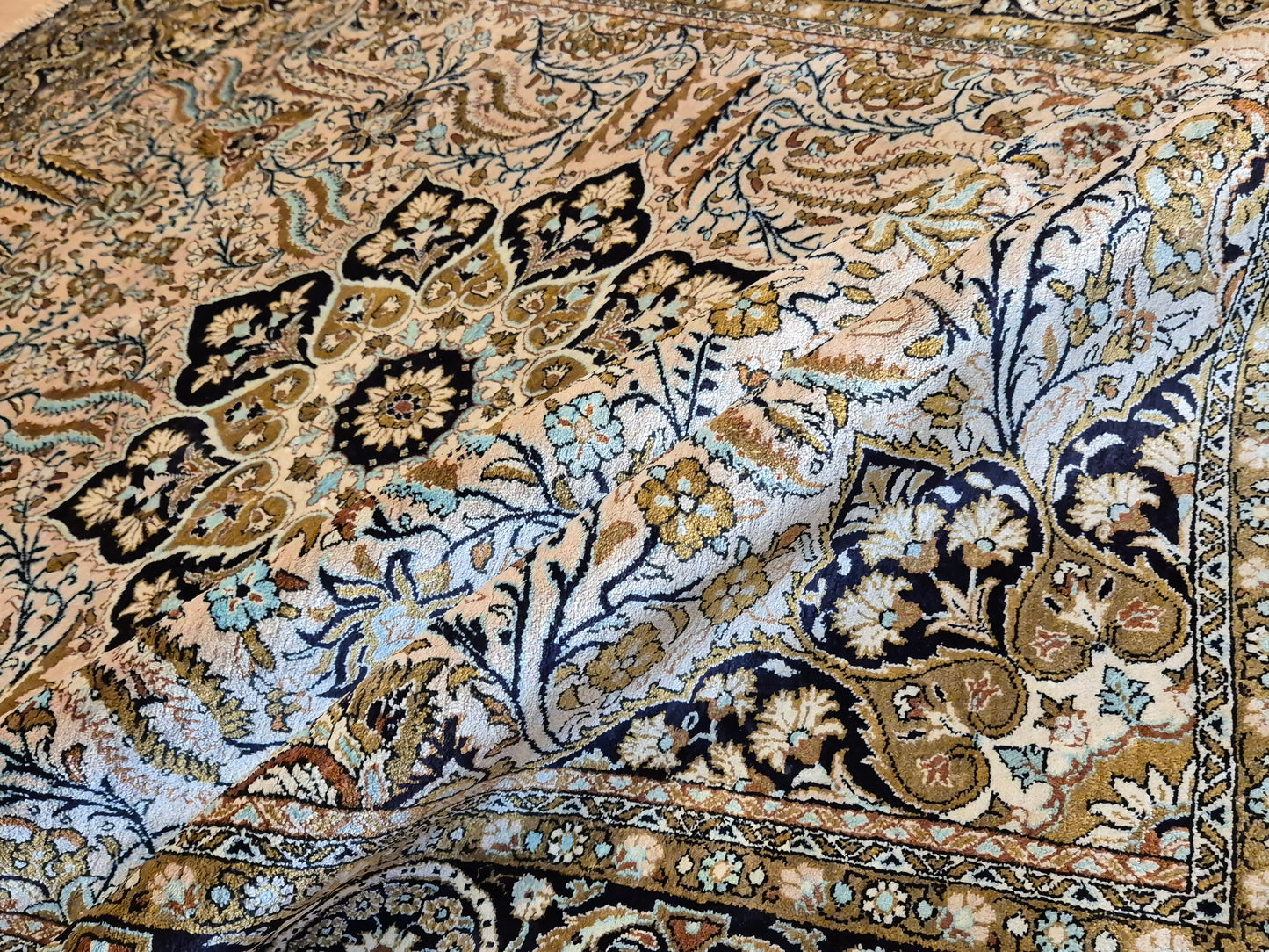 Exklusiver Ghom Teppich – Seide auf Seide, sehr fein Orientteppich