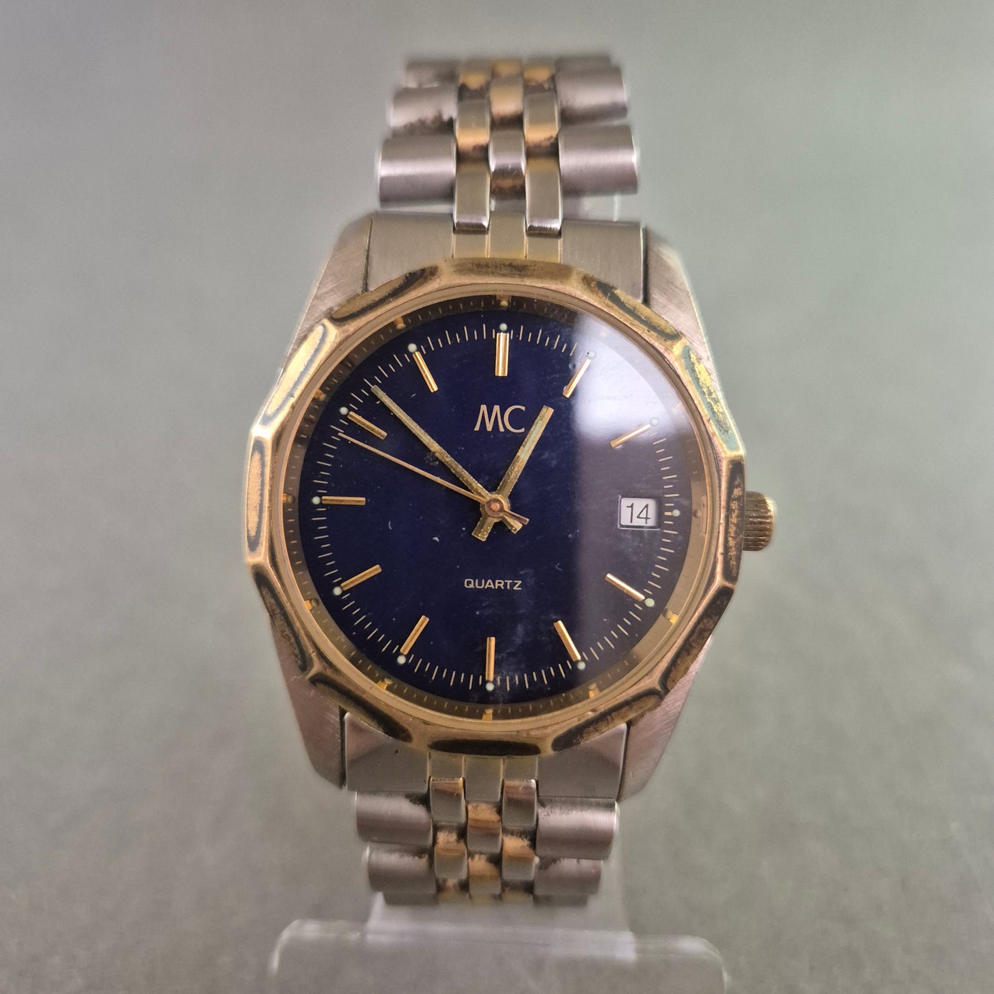 MC Herren Uhr – Zweifarbiges Design mit Datumsanzeige