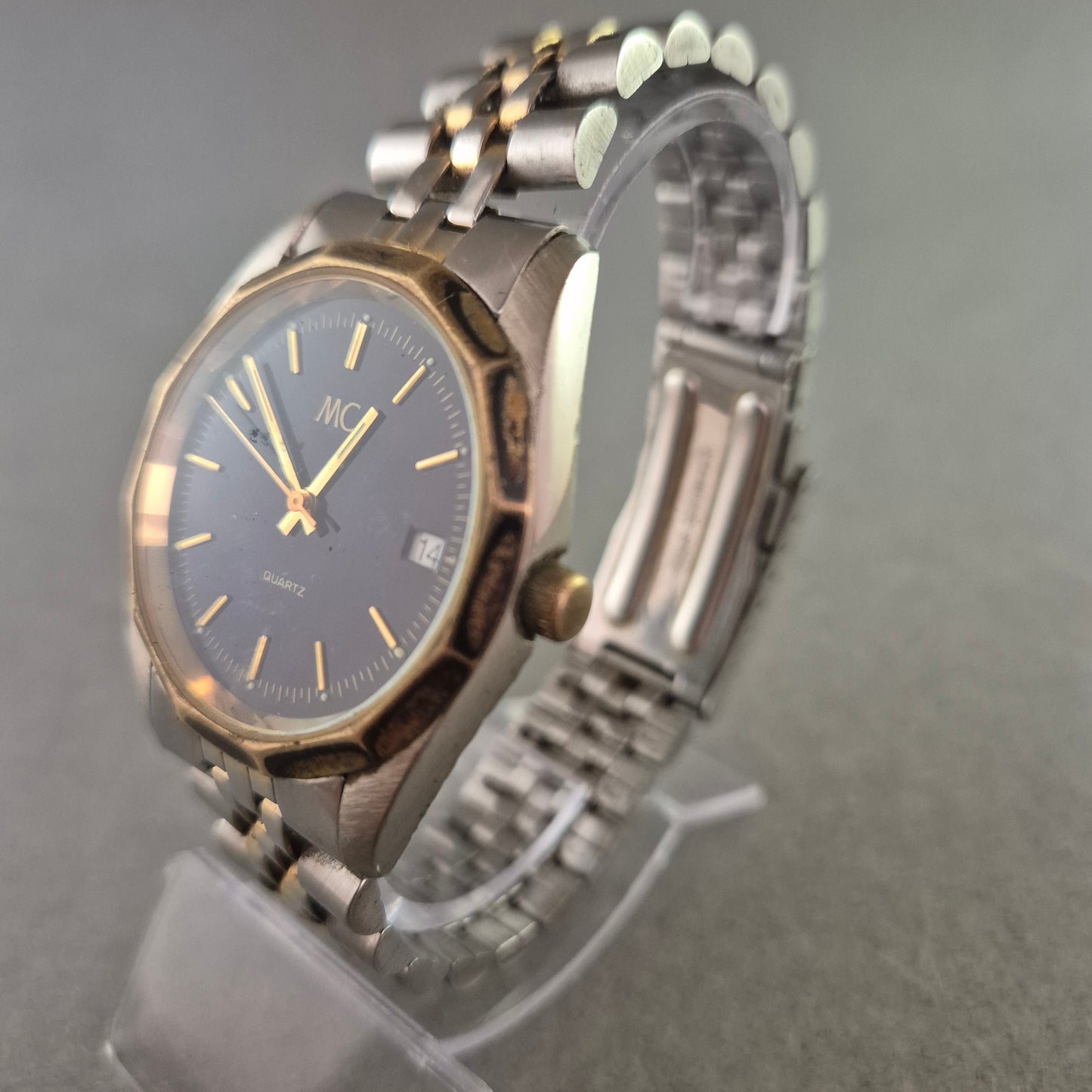 MC Herren Uhr – Zweifarbiges Design mit Datumsanzeige