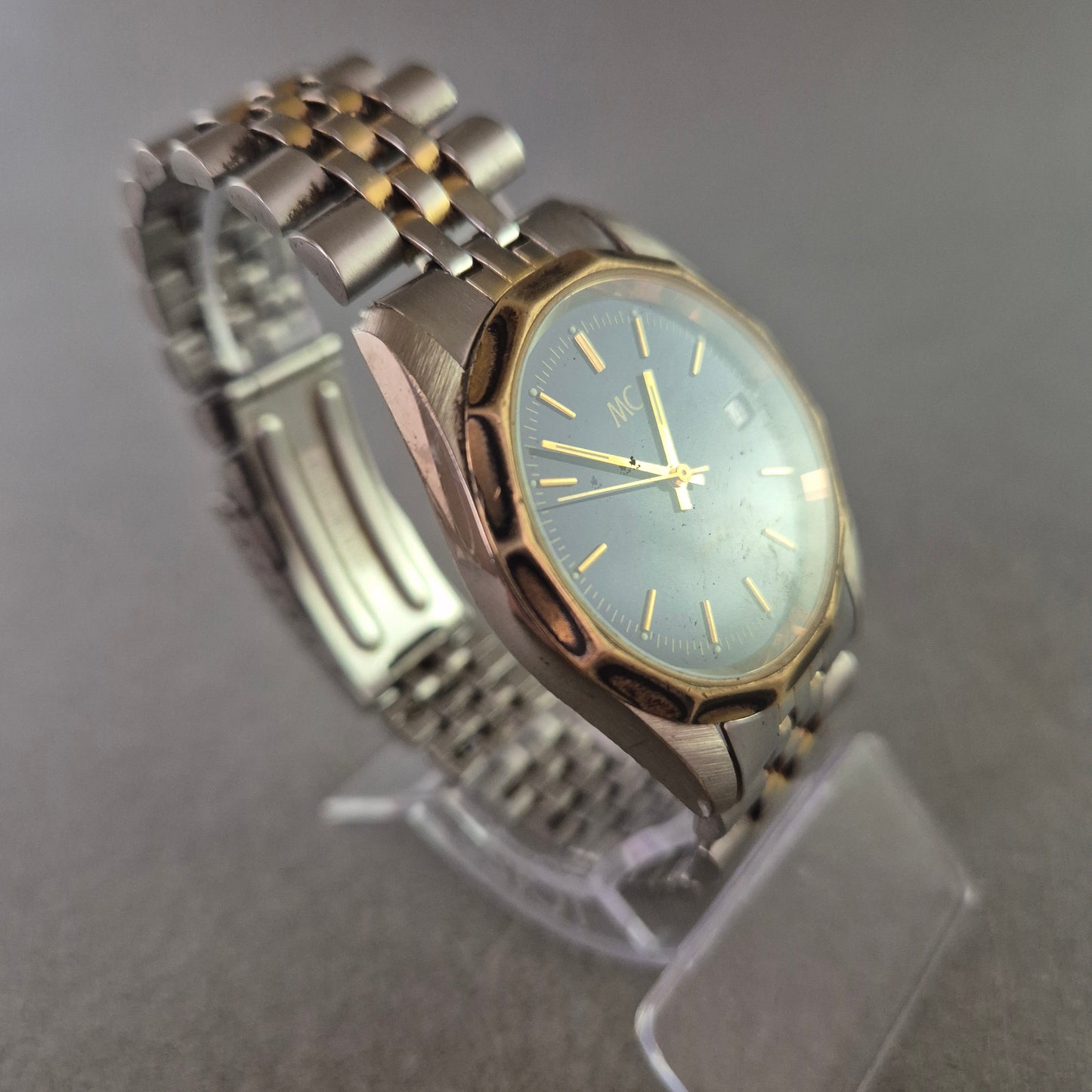 MC Herren Uhr – Zweifarbiges Design mit Datumsanzeige