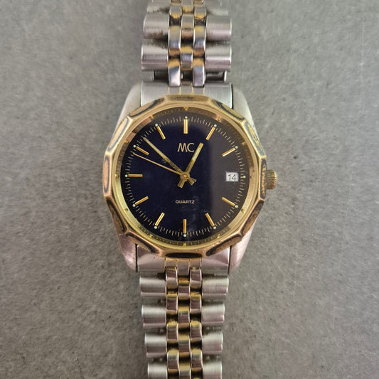 MC Herren Uhr – Zweifarbiges Design mit Datumsanzeige
