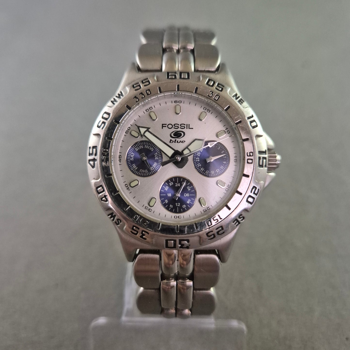 Fossil Herren Uhr – Edelstahl Chronograph im sportlichen Design