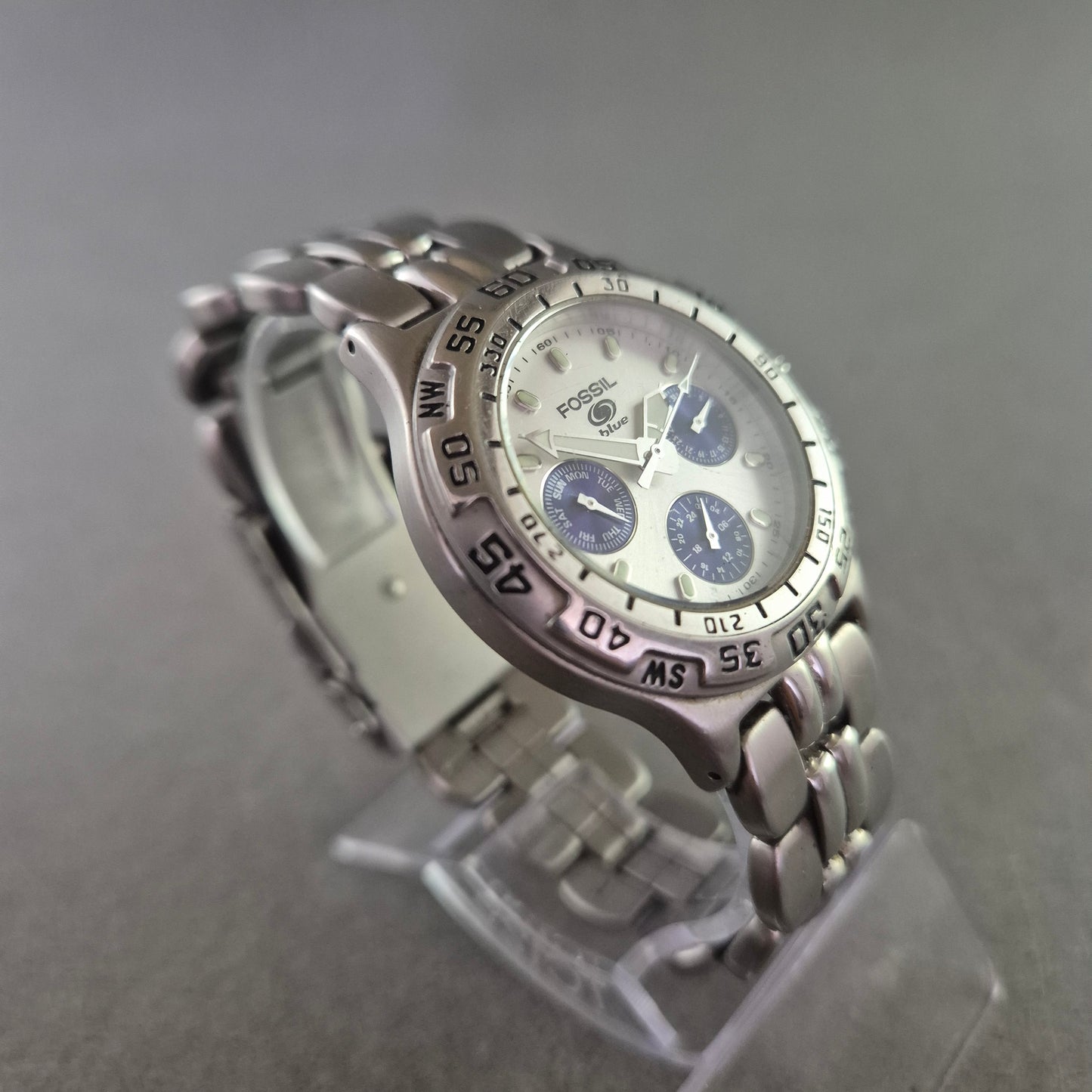 Fossil Herren Uhr – Edelstahl Chronograph im sportlichen Design