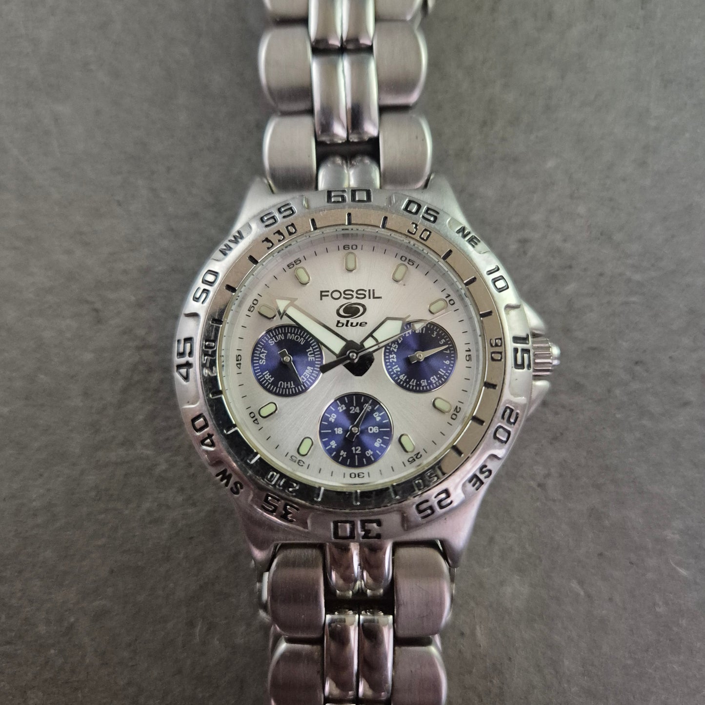 Fossil Herren Uhr – Edelstahl Chronograph im sportlichen Design