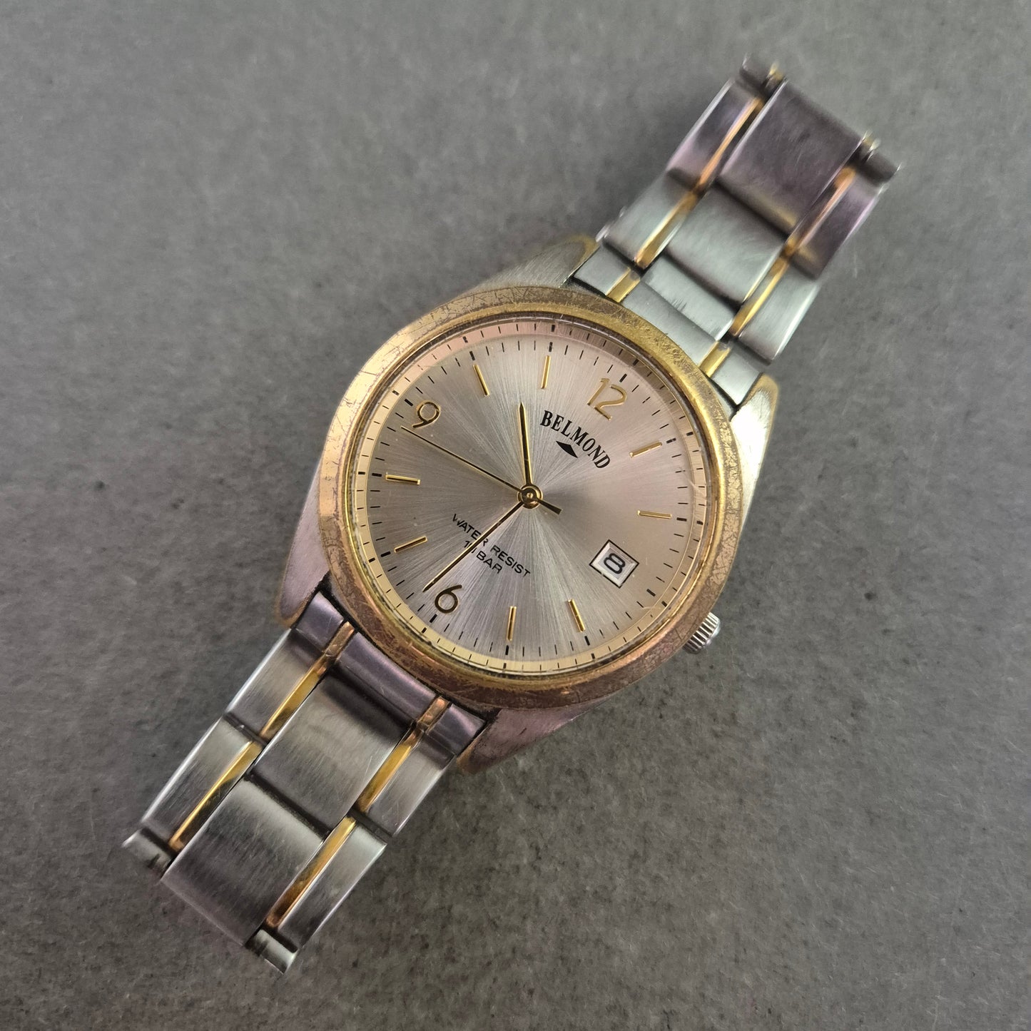 Belmond Herren Uhr – Zweifarbiges Edelstahlarmband mit Datum