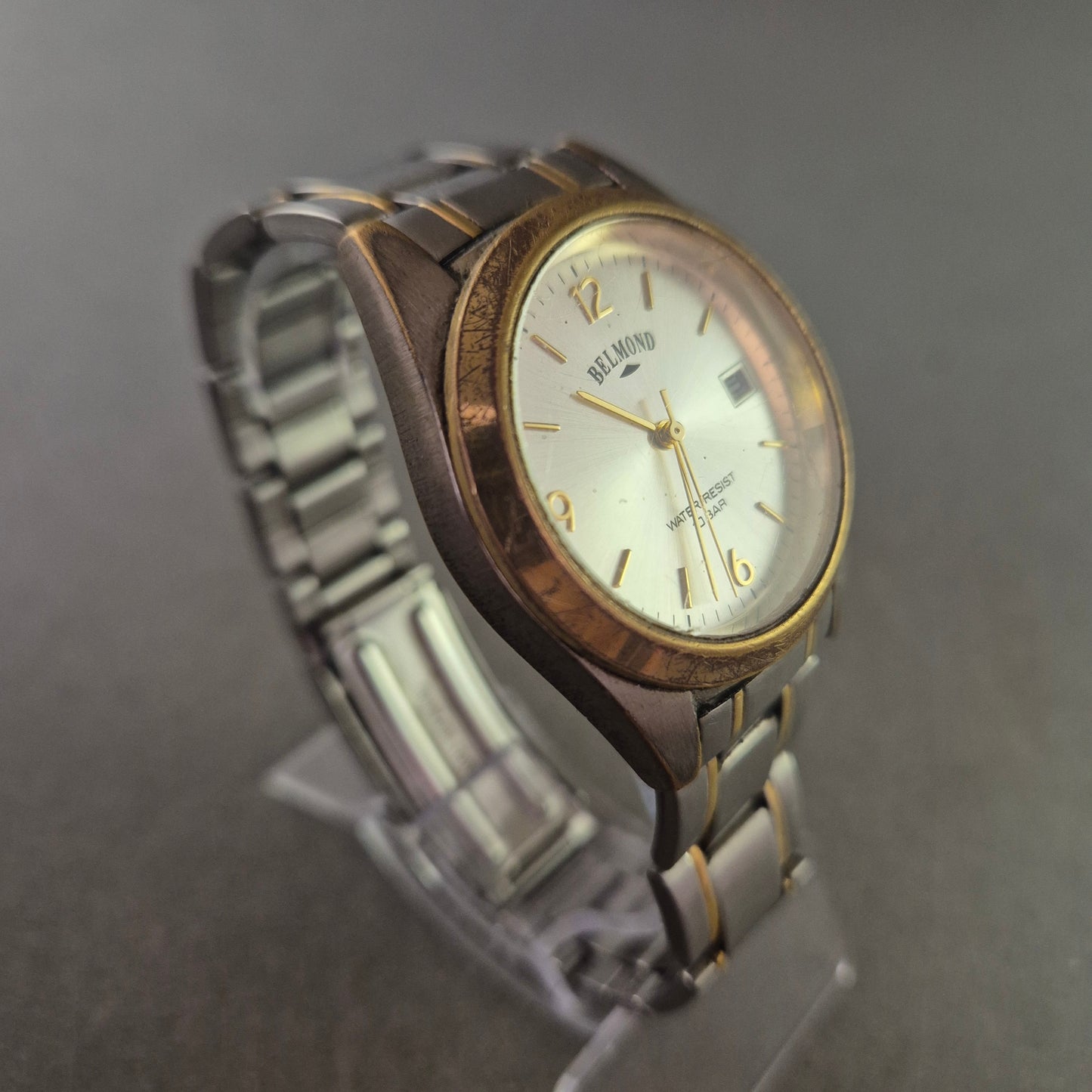 Belmond Herren Uhr – Zweifarbiges Edelstahlarmband mit Datum