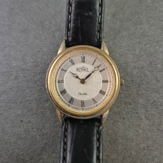 Royal Damen Uhr – Klassischer Vintage Look mit Lederarmband