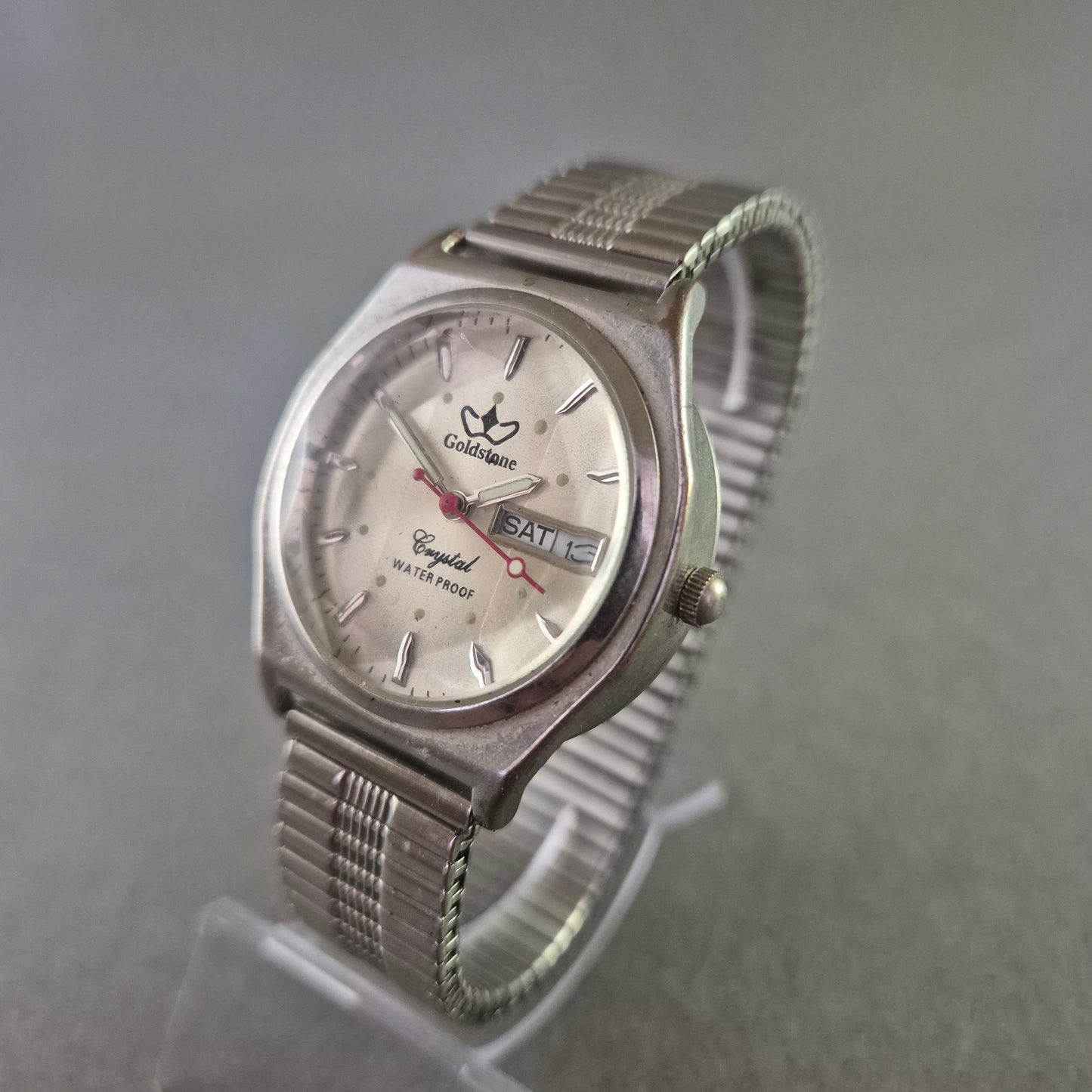 Goldstone Herren Uhr – Vintage Design mit Wochentags- und Datumsanzeige