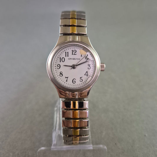Fabiani Damen Uhr – Bicolor Design mit Stretcharmband