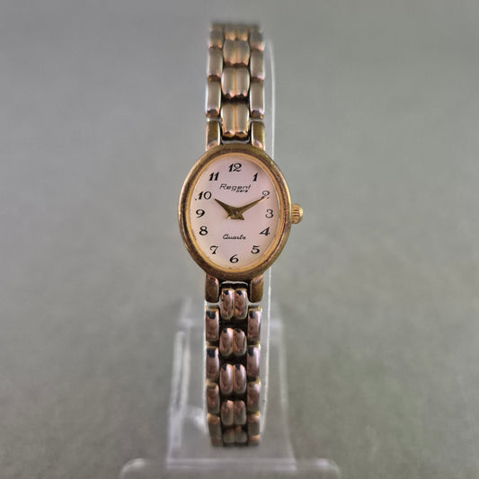 Titel Regent Damen Uhr – Klassische Ovalform mit Bicolor-Armband