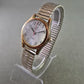 Elegante Damen Uhr Ronda mit Flexband in Bicolor