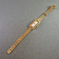 Elegante Damen Uhr mit rechteckigem Gehäuse und Milanaise-Band