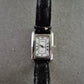 Elegante Damen Uhr Nobless mit schwarzem Lederband