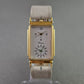 Elegante Damen Uhr Pitanke mit Subsekunde und hellem Lederband
