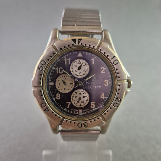 Robuste Herren Uhr Ricardo mit blauem Zifferblatt und Flexband