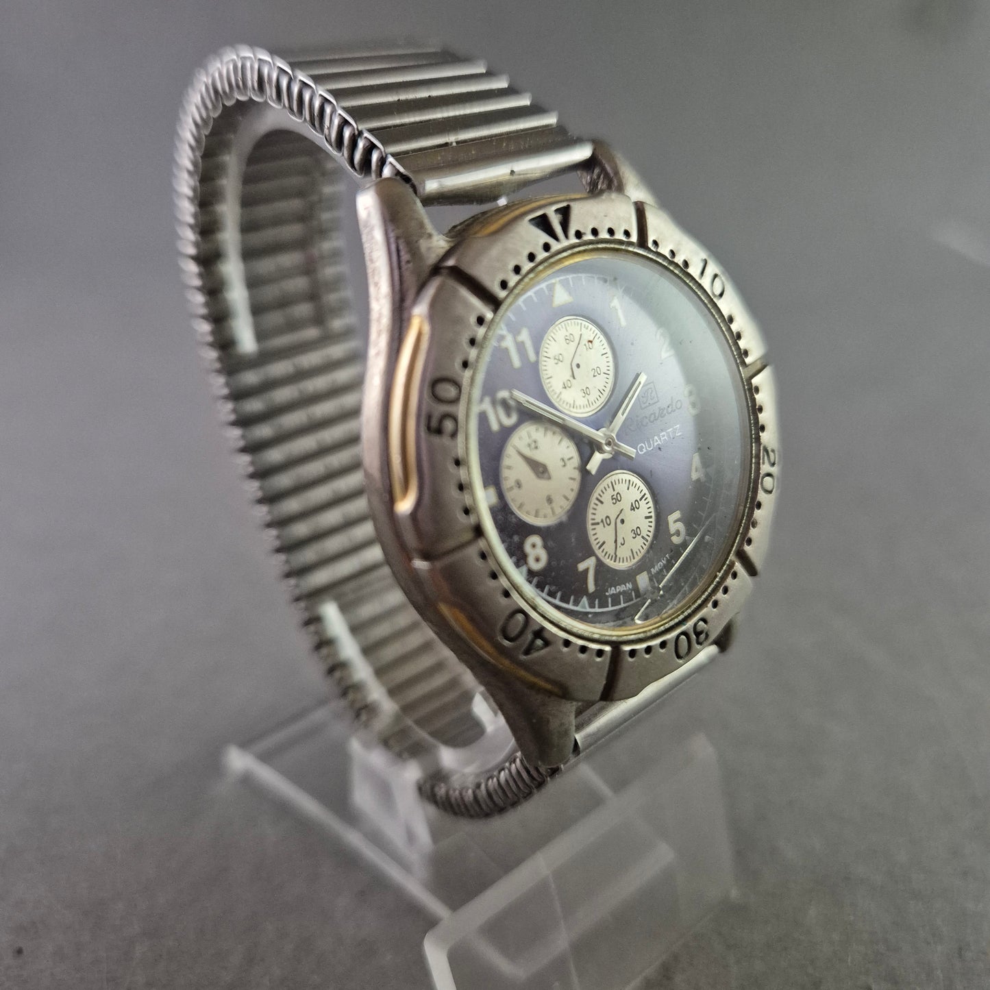 Robuste Herren Uhr Ricardo mit blauem Zifferblatt und Flexband