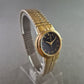 Elegante Damen Uhr PRATINA mit schwarzem Zifferblatt und Flexband