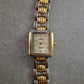 Elegante Damen Uhr TEMP IC Titanium mit Strass und Bicolor-Band