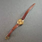 Vintage Damen Uhr ZARIA 17 Rubis mit Gold und Krokoband