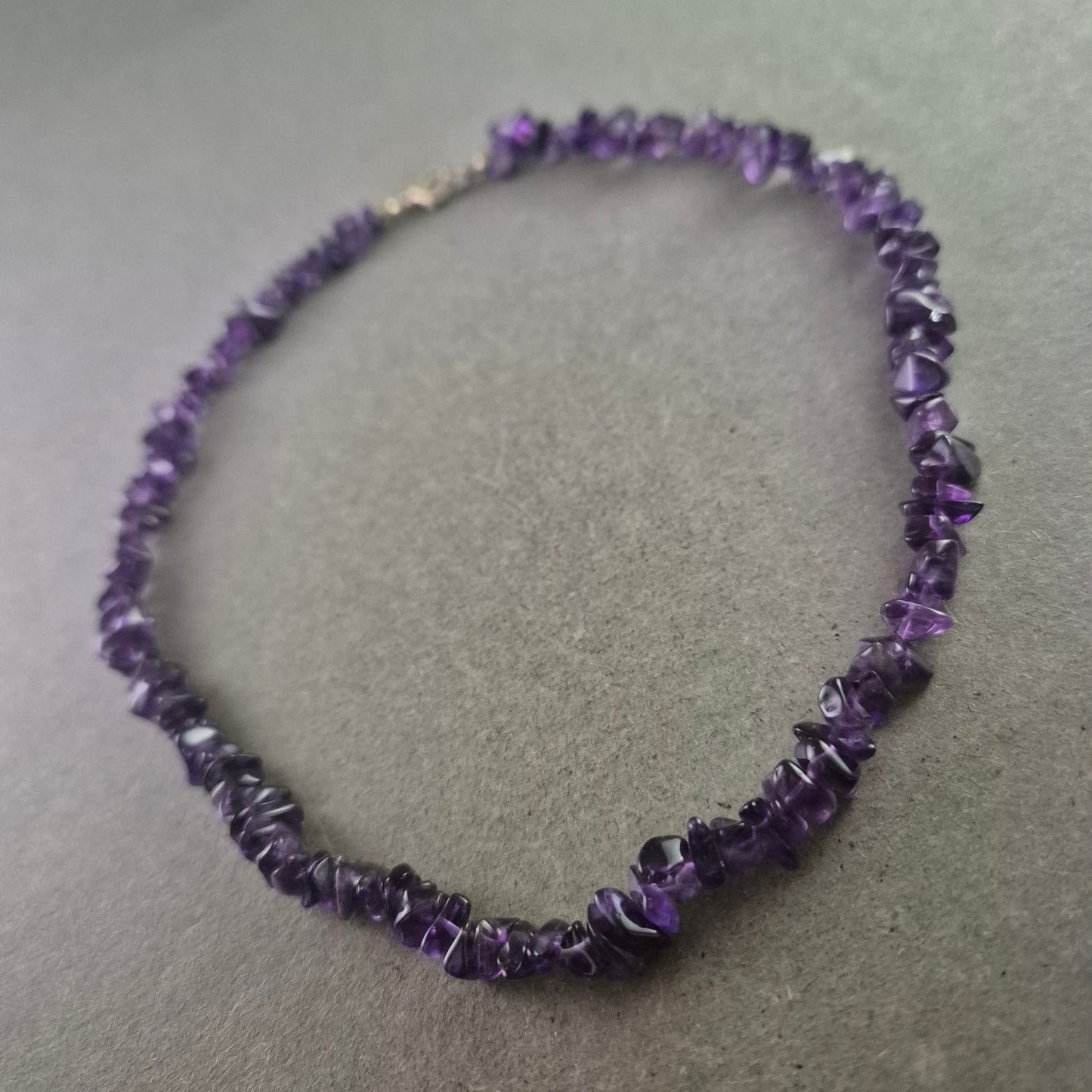 Echte Amethyst Halskette – Edelstein-Schmuck in sattem Violett