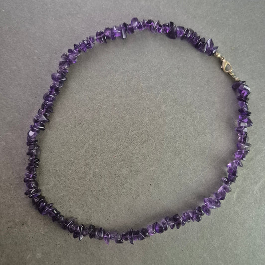 Echte Amethyst Halskette – Edelstein-Schmuck in sattem Violett