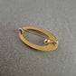 Elegante Vintage Brosche in Goldoptik mit Zierperle – Ovales Design
