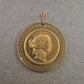 Vintage Medaillon Anhänger – Antikes Münzdesign in Goldoptik