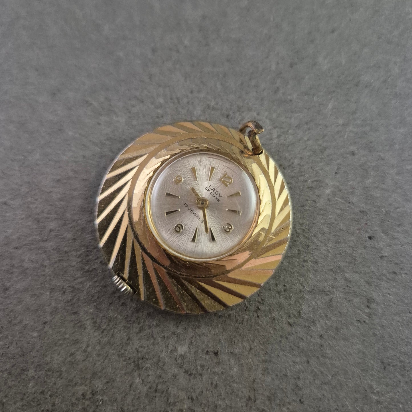 Lapow Damen Anhänger Uhr in Goldoptik – 17 Jewels